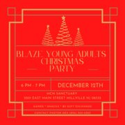 Blue and Bronze Luxurious Christmas Party Invitation Instagram Post