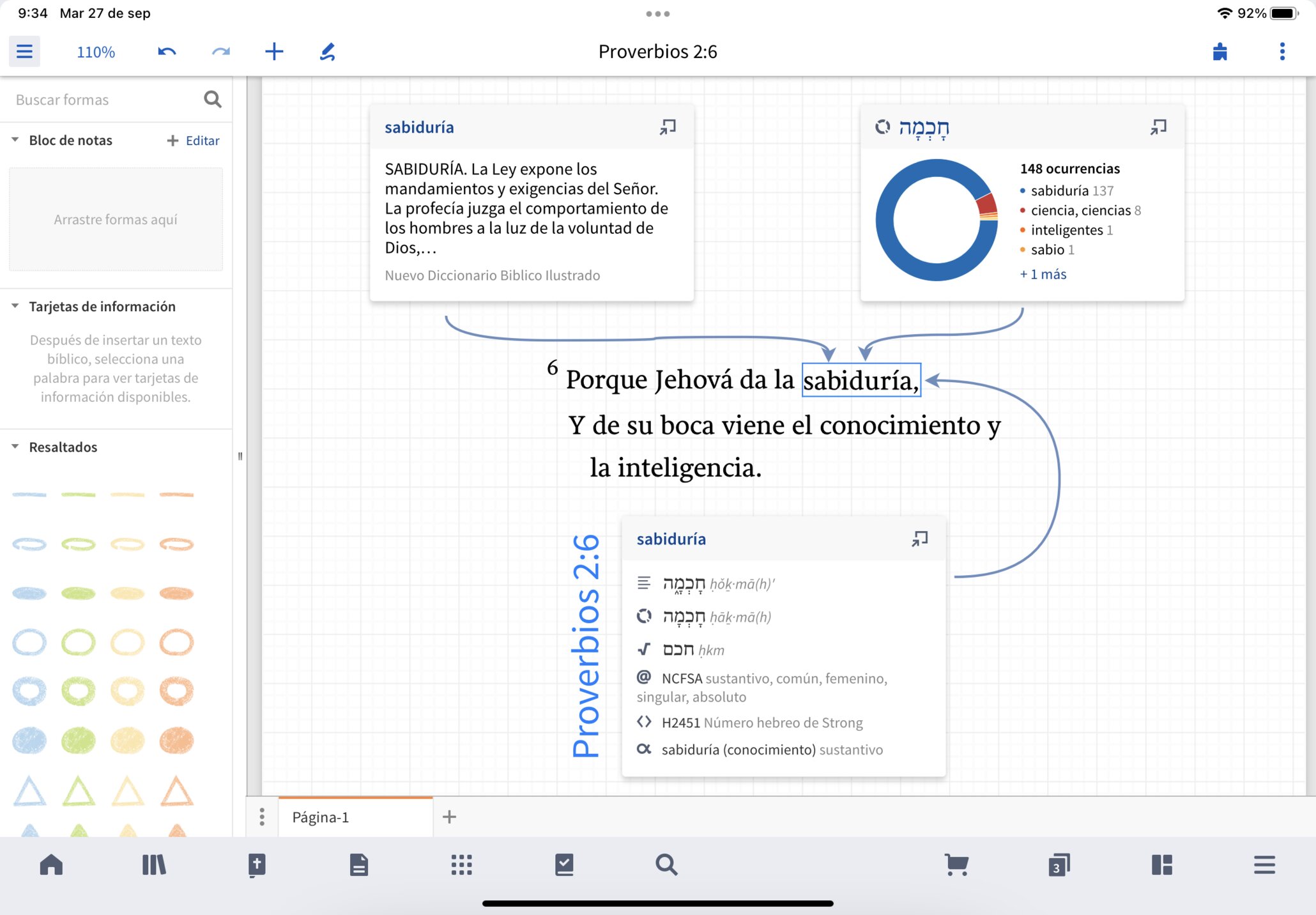 Screen shot of Logos 10 layout modes for tablet