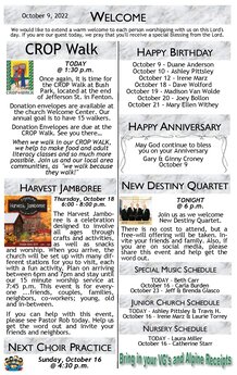 2022.10.09 - Bulletin Page 1