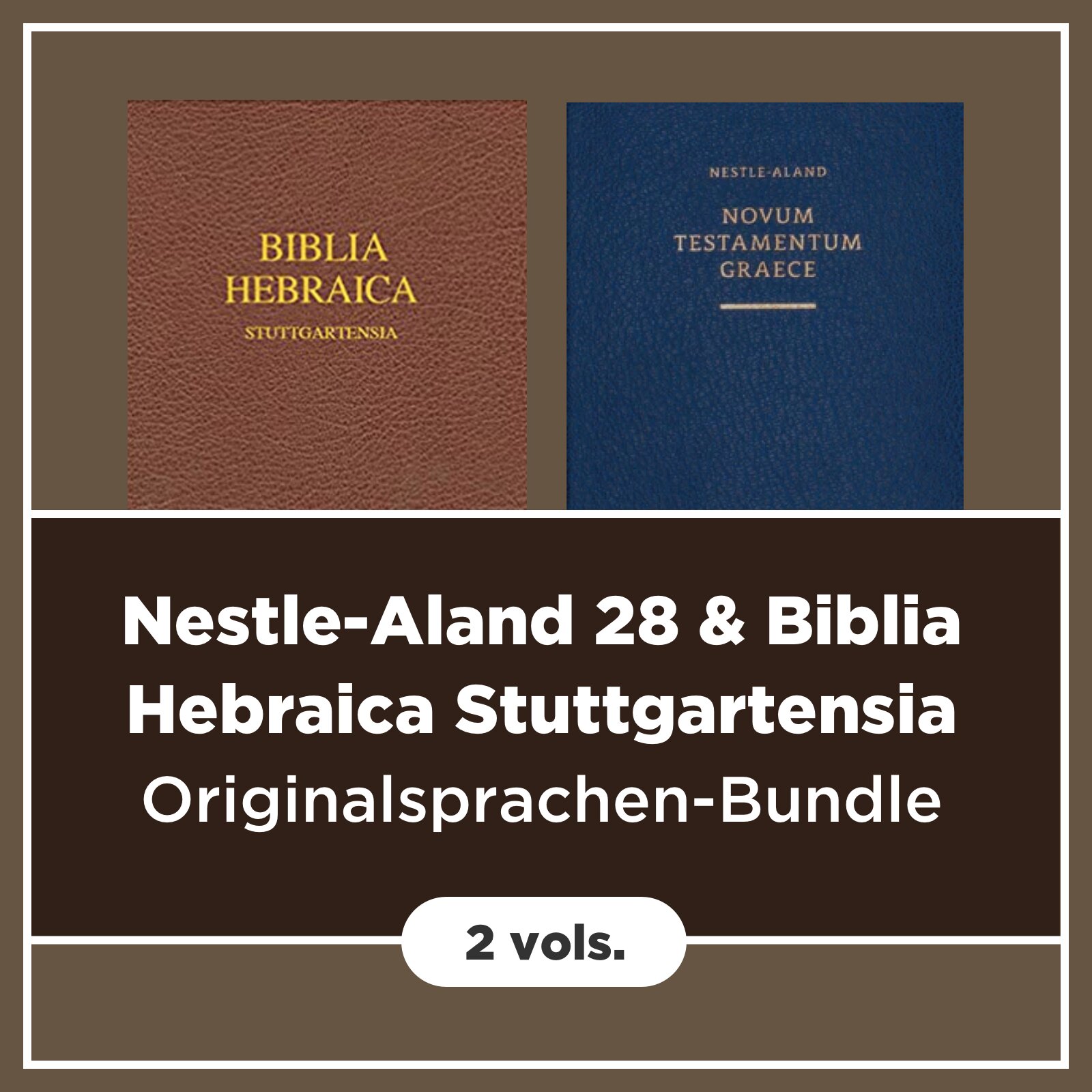 Nestle-Aland 28 & Biblia Hebraica Stuttgartensia mit Apparat