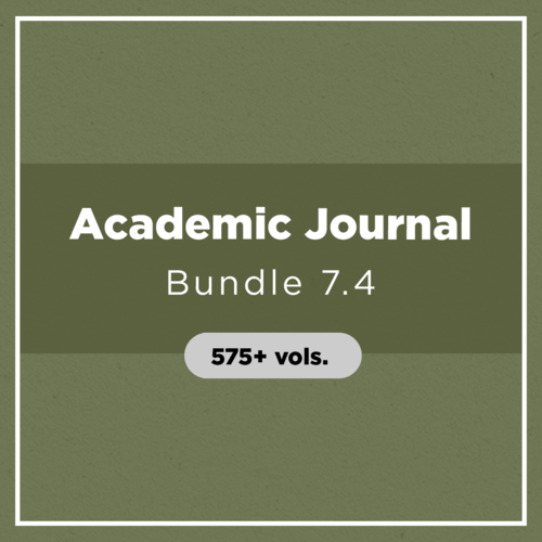 Academic Journal Bundle 7.4 (575+ vols.)