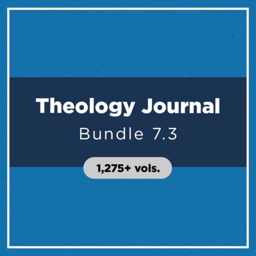 Theology Journal Bundle 7.3 (1,275+ vols.)