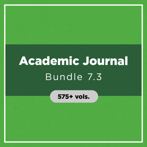 Academic Journal Bundle 7.3 (575+ vols.)