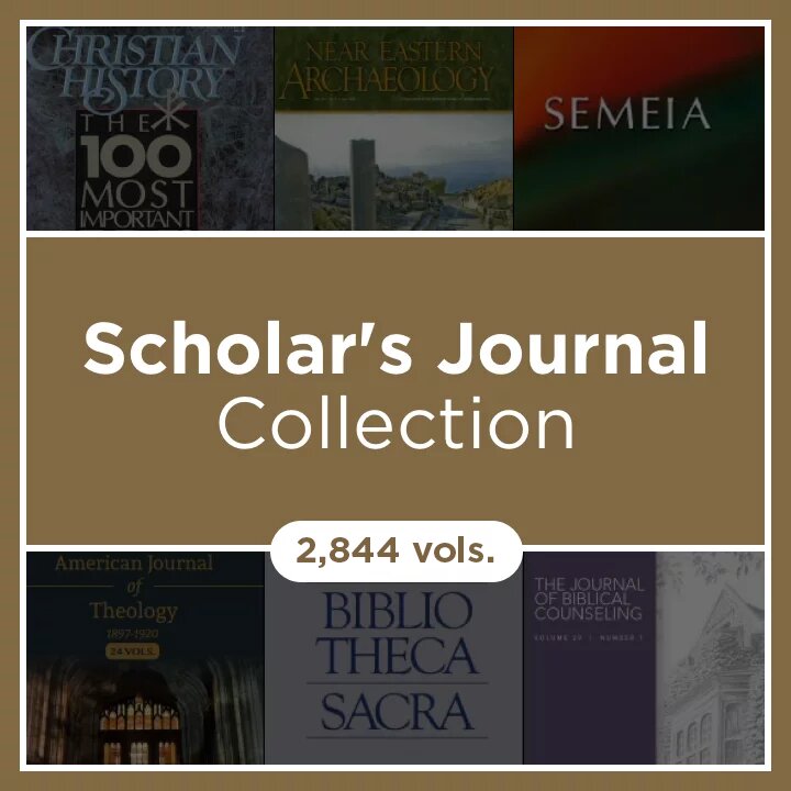 Scholar's Journal Collection (2,844 vols.)