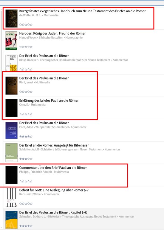 Unbekannte Kommentare