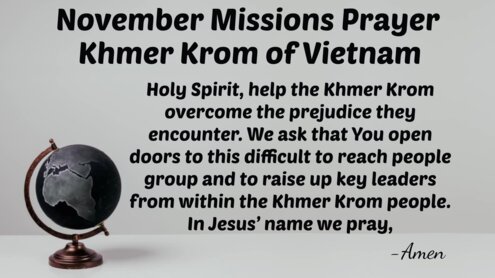 November Missions Prayer