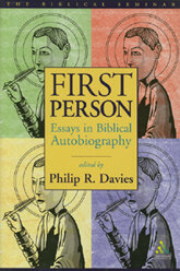 First Person: Essays in Biblical Autobiography