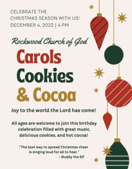 2022 Carols Cookies & Cocoa (11 x 14 in) - 1