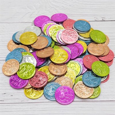 100Pcs Plastic Treasure Coins Kids Children Toy Colorful Reward Coins Carnival Party Game Coin Cosplay Accessories.Jpg Q90.Jpg