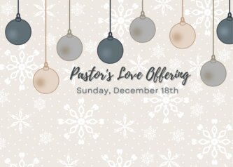 Pastor's Love Offering - 1