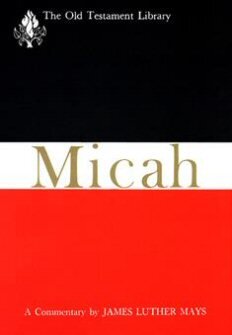 The Old Testament Library Series: Micah