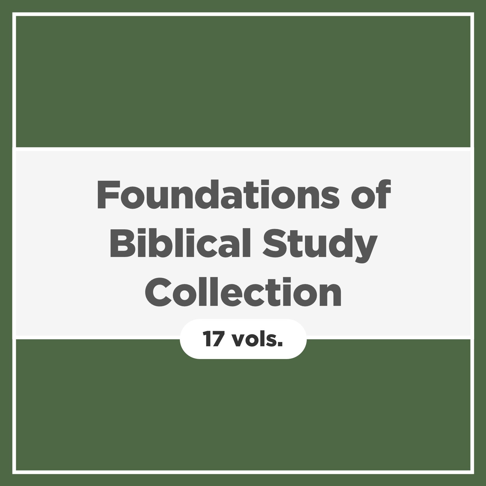 Foundations of Biblical Study Collection (17 vols.)