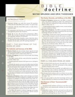 Bible Doctrine Sheet
