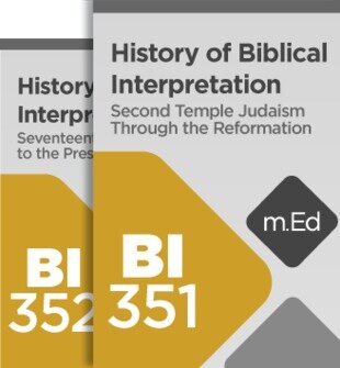 Mobile Ed: History of Biblical Interpretation Bundle (2 courses)