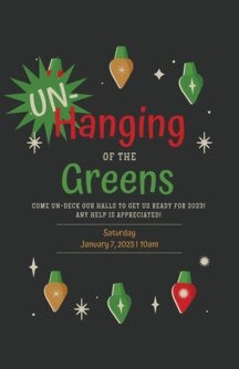 Copy of Copy of hanging the green's - 1