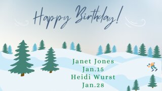 Jan birthdays - 1