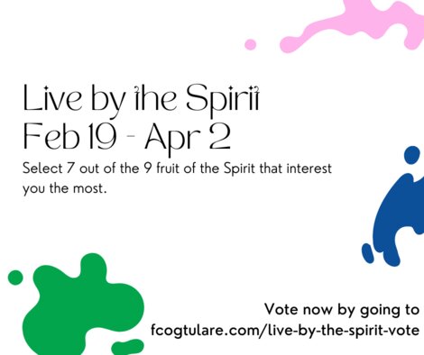 Live by the Spirit Vote Image - 1