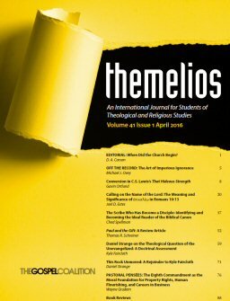 Themelios: Volume 41, No. 1, April 2016