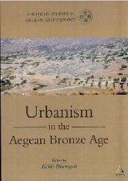 Urbanism in the Aegean Bronze Age