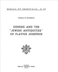 Genesis and the “Jewish Antiquities” of Flavius Josephus
