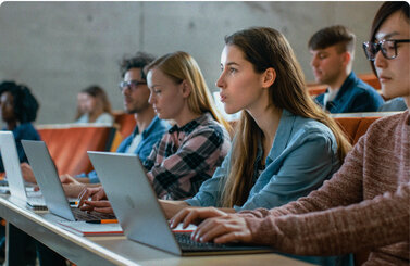 Students in a classroom