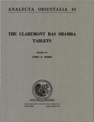 The Claremont Ras Shamra Tablets