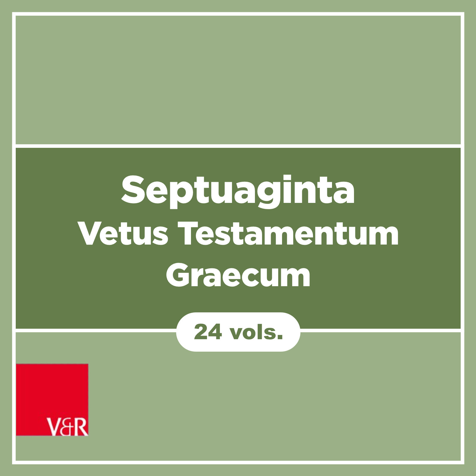 Göttingen Septuagint (Vetus Testamentum Graecum) (24 vols.)