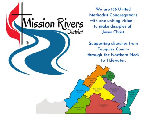 We are 136 United Methodist Congregations with one uniting vision — to make disciples of Jesus Christ Supporting churches from Fauquier County through the Northern Neck to Tidewater. - 1