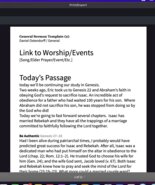 sermon export with text