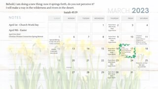 White Minimalist Spring 2023 March April May Monthly Calendar - 1
