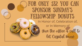 Sponsor Fellowship Donuts