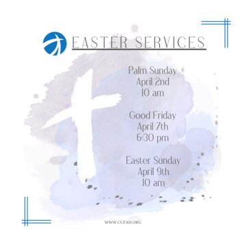 Easter Service times - 1