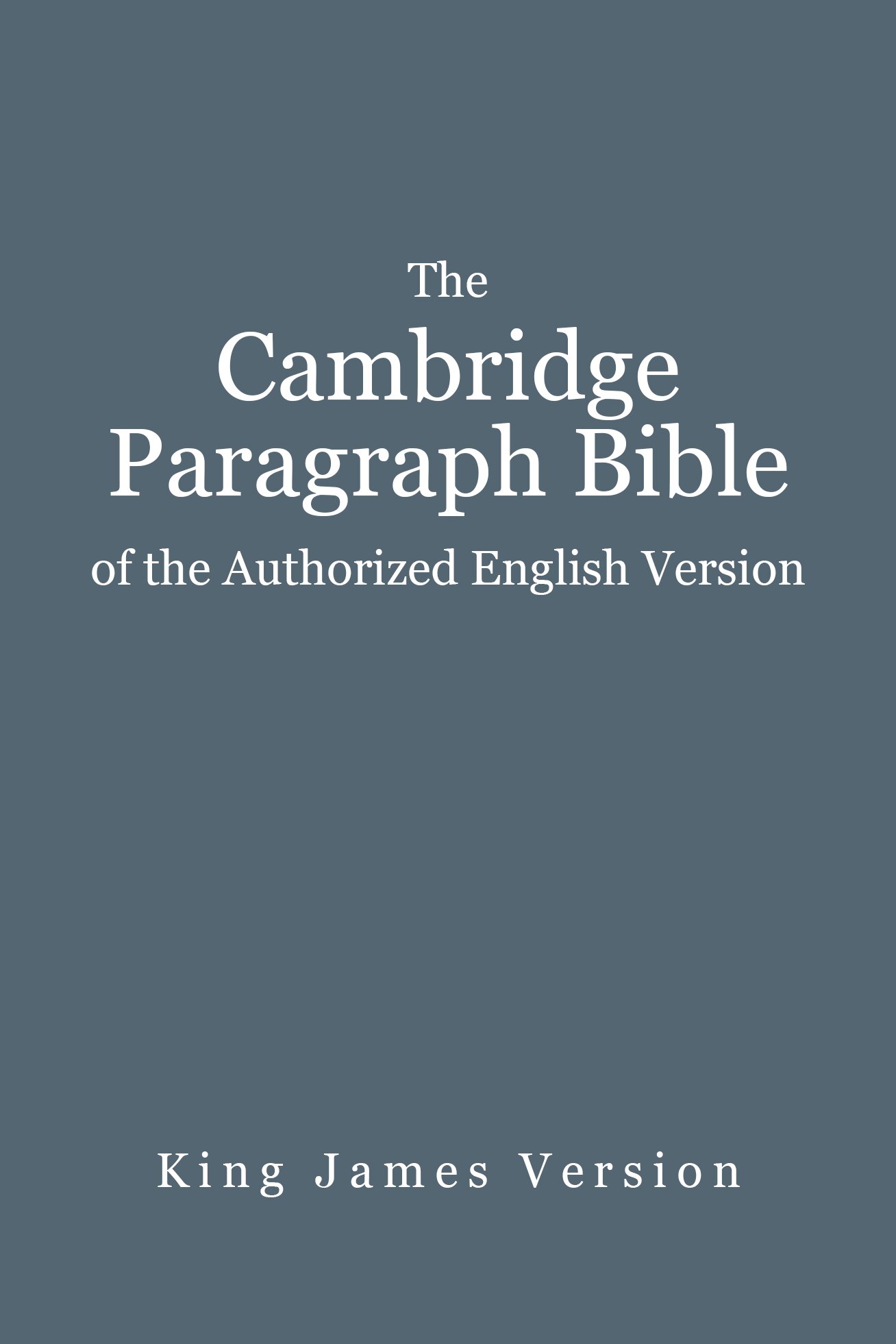 BIBLE IN ENGLISH (KING JAMES VERSION)