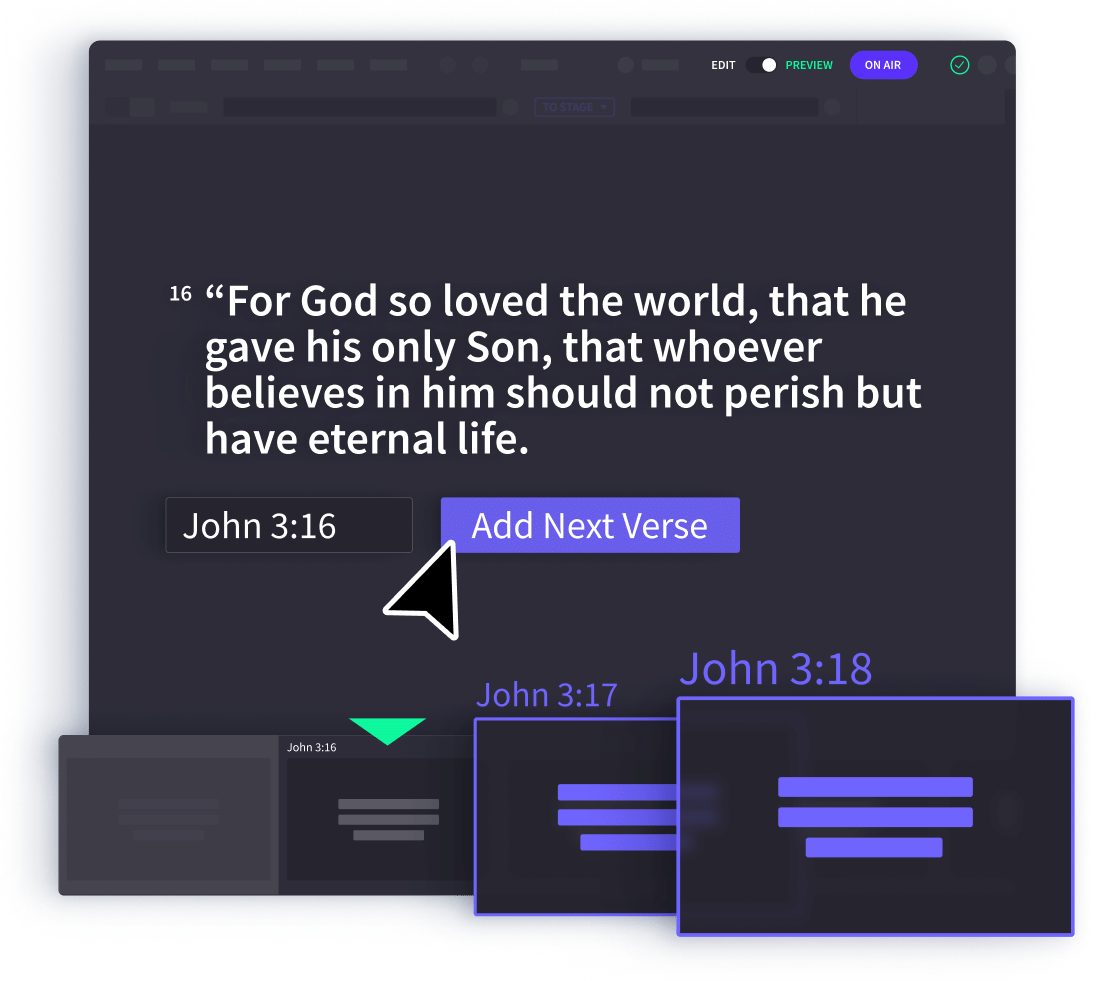 bible verse presentation software