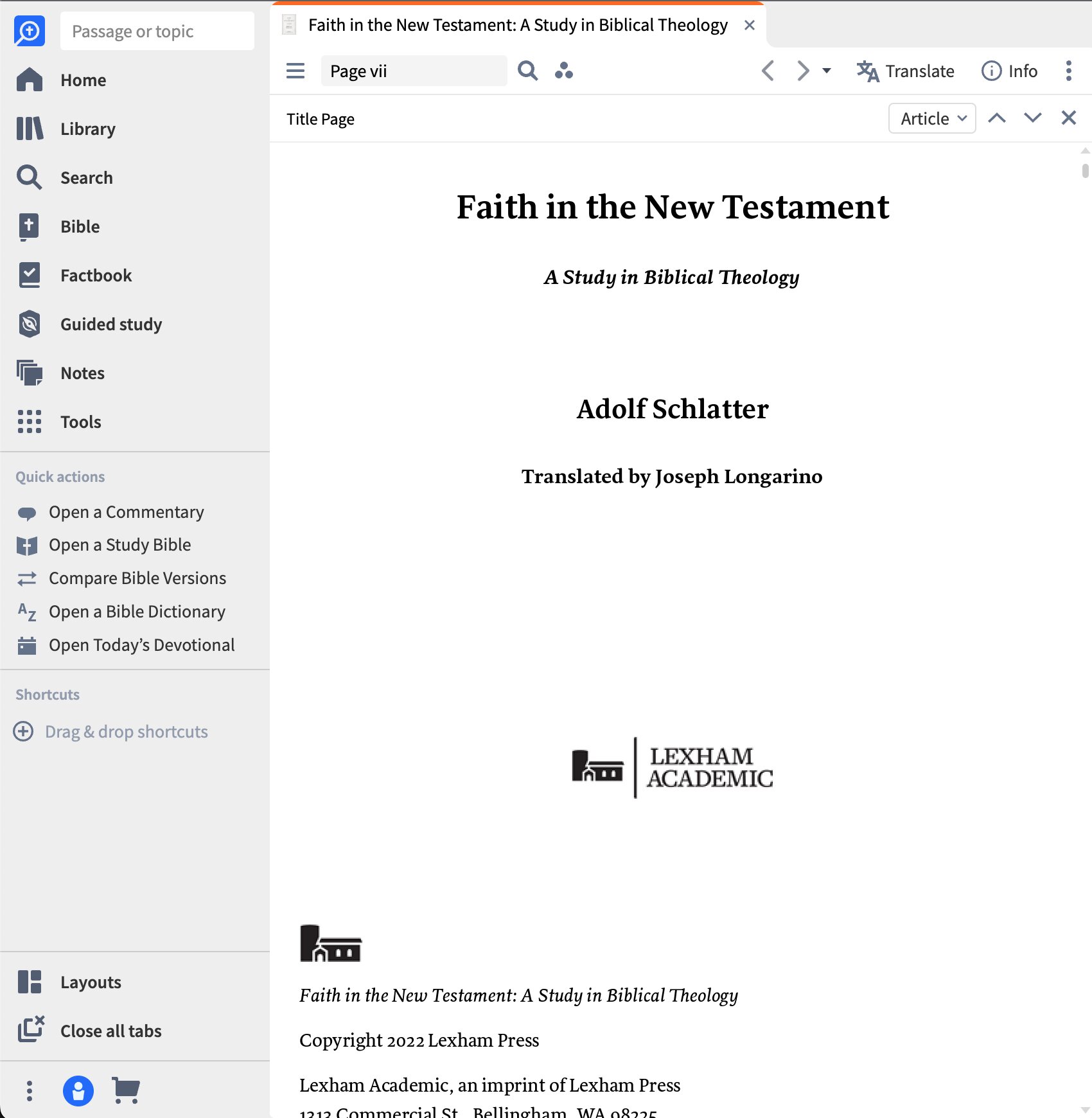 Faith in the New Testament: A Study in Biblical Theology