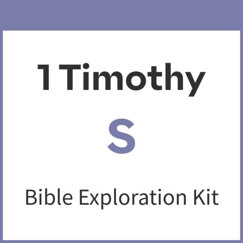 1 Timothy Bible Exploration Kit, S