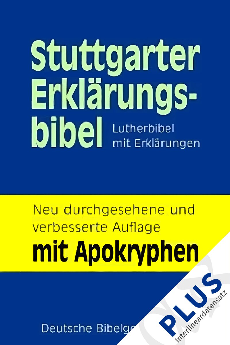 Stuttgarter Erklärungsbibel und Lutherbibel 1984 mit Interlineardatensatz (Studienbibel-Set)