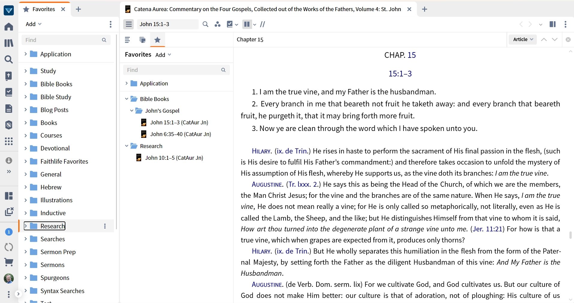 Find favorites in a book