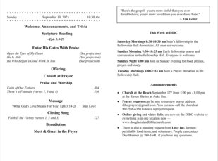 Bulletin September 10 2023