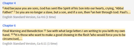 Topic Galatians