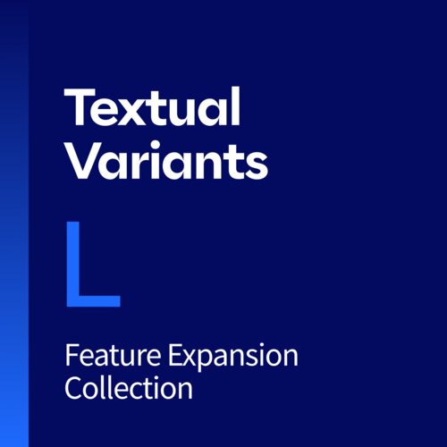 Textual Variants Feature Expansion, L