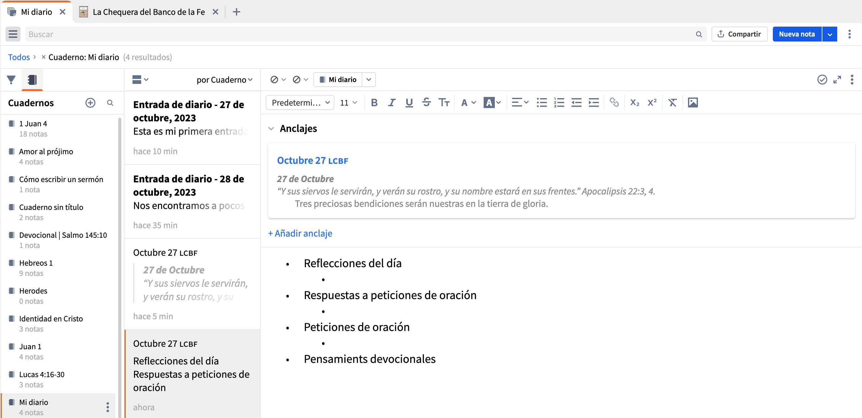 Plantilla de diario 2