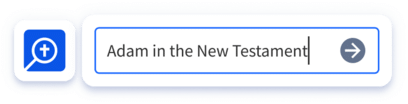 A search for Adam in the New Testament in the Logos App