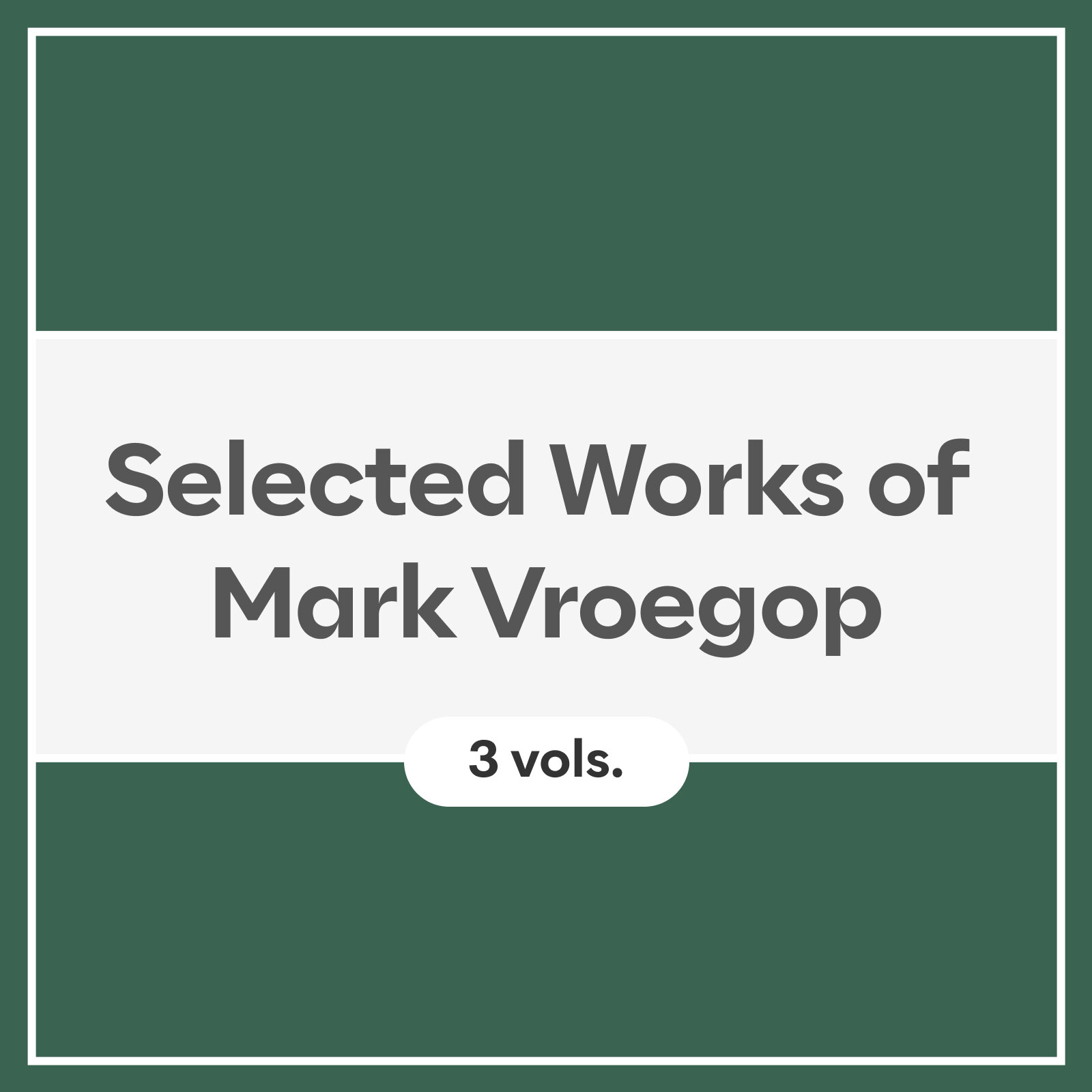 Selected Works of Mark Vroegop (3 vols.)