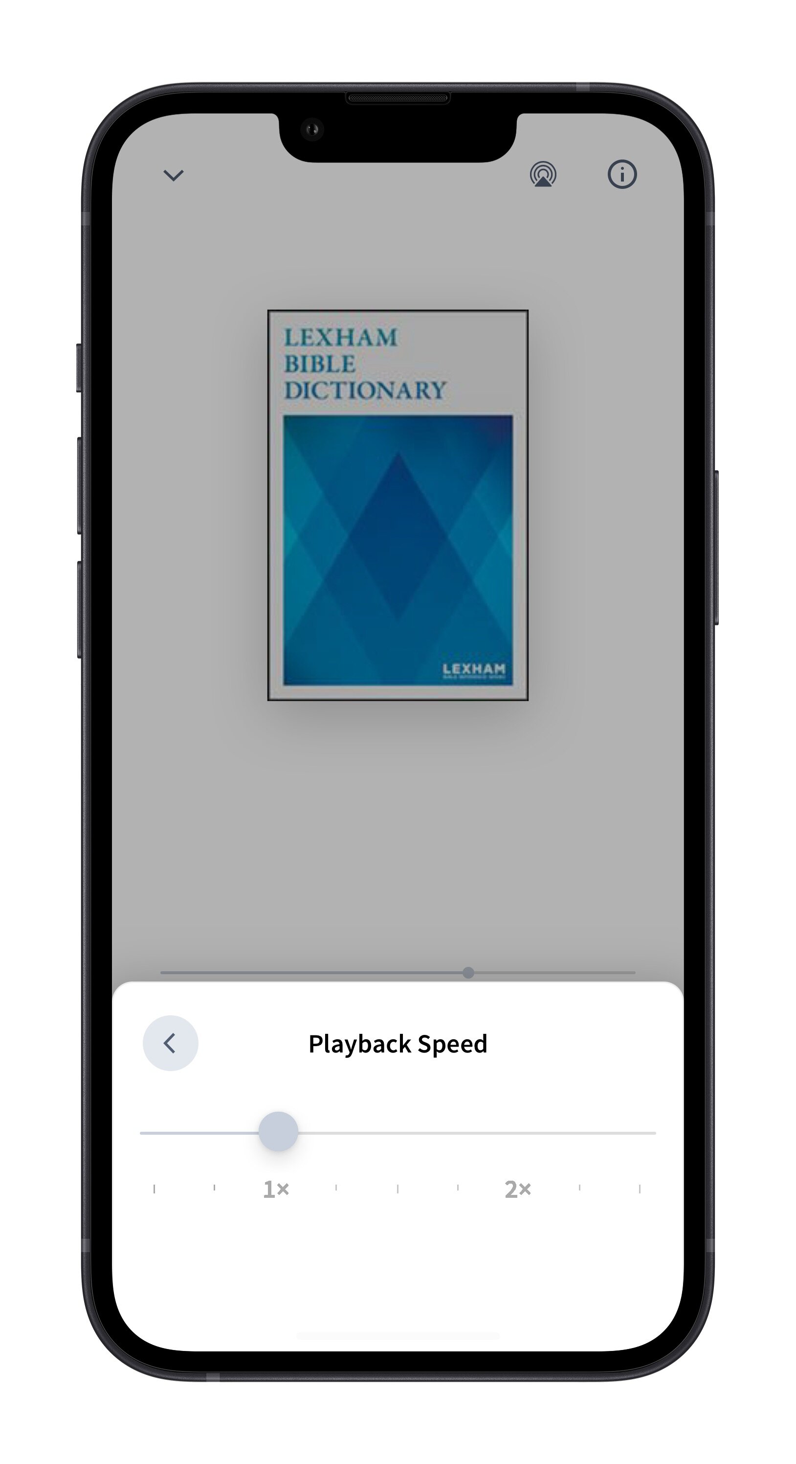 Change playback speed