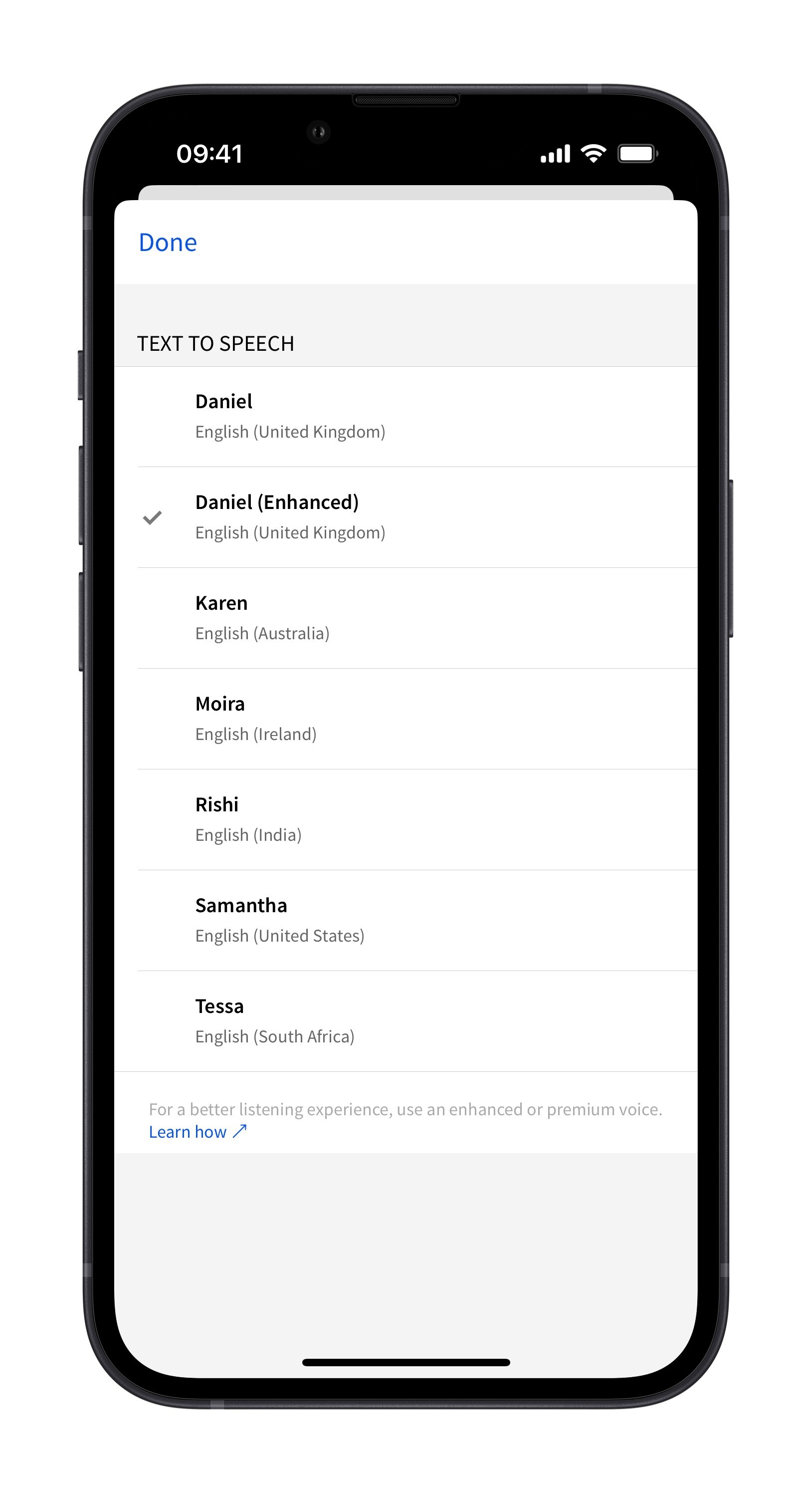 Change voice