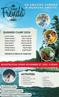 Camp Frenda Registration 2024