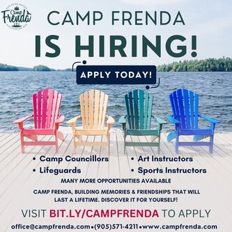 Camp Frenda Is Hiring!