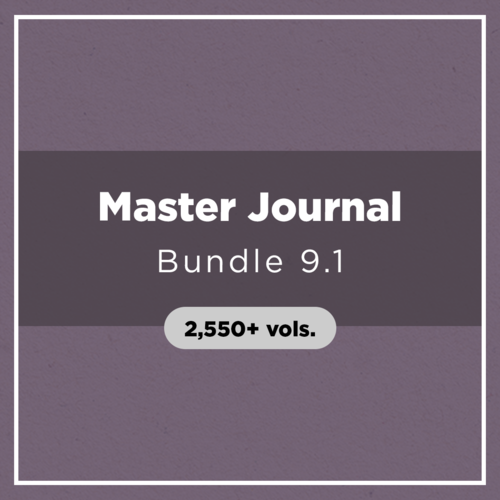 Master Journal Bundle 9.1 (2,550+ vols.)
