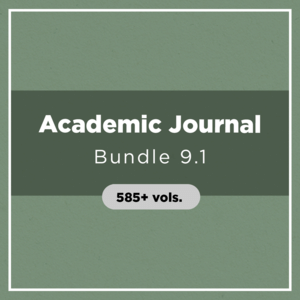 Academic Journal Bundle 9.1 (585+ vols.)